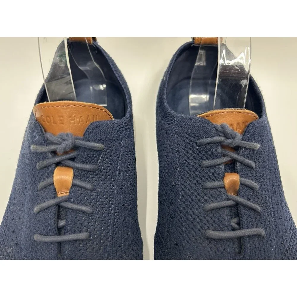 Cole Haan Shoes Mens 12 M 2.Zerogrand Stitchlite Blue Wingtip Oxford C27569 Golf